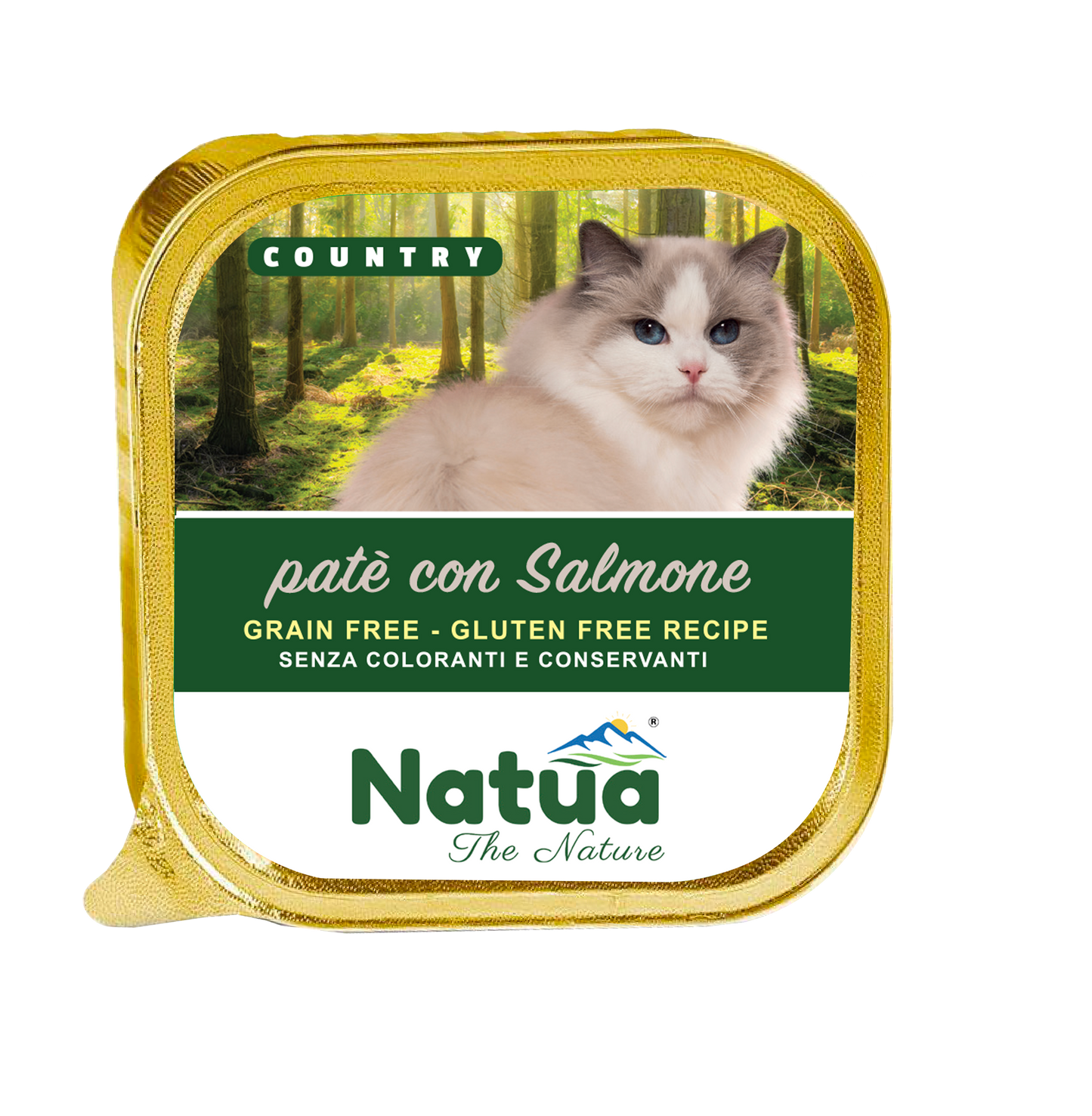 Natua Cat Country salmone 34 scatolette x100 gr