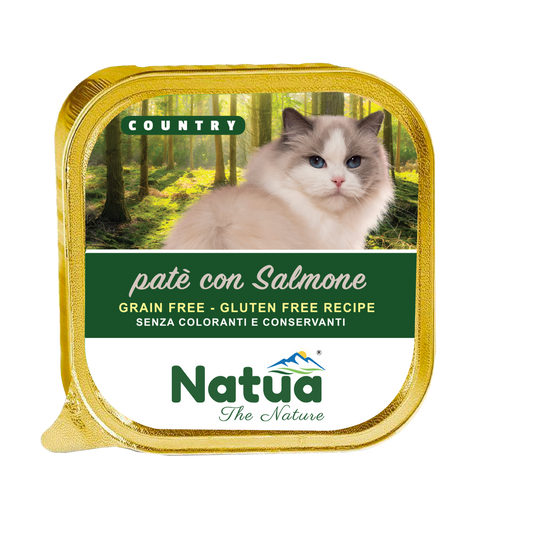 Natua Cat Country salmone 34 scatolette x100 gr