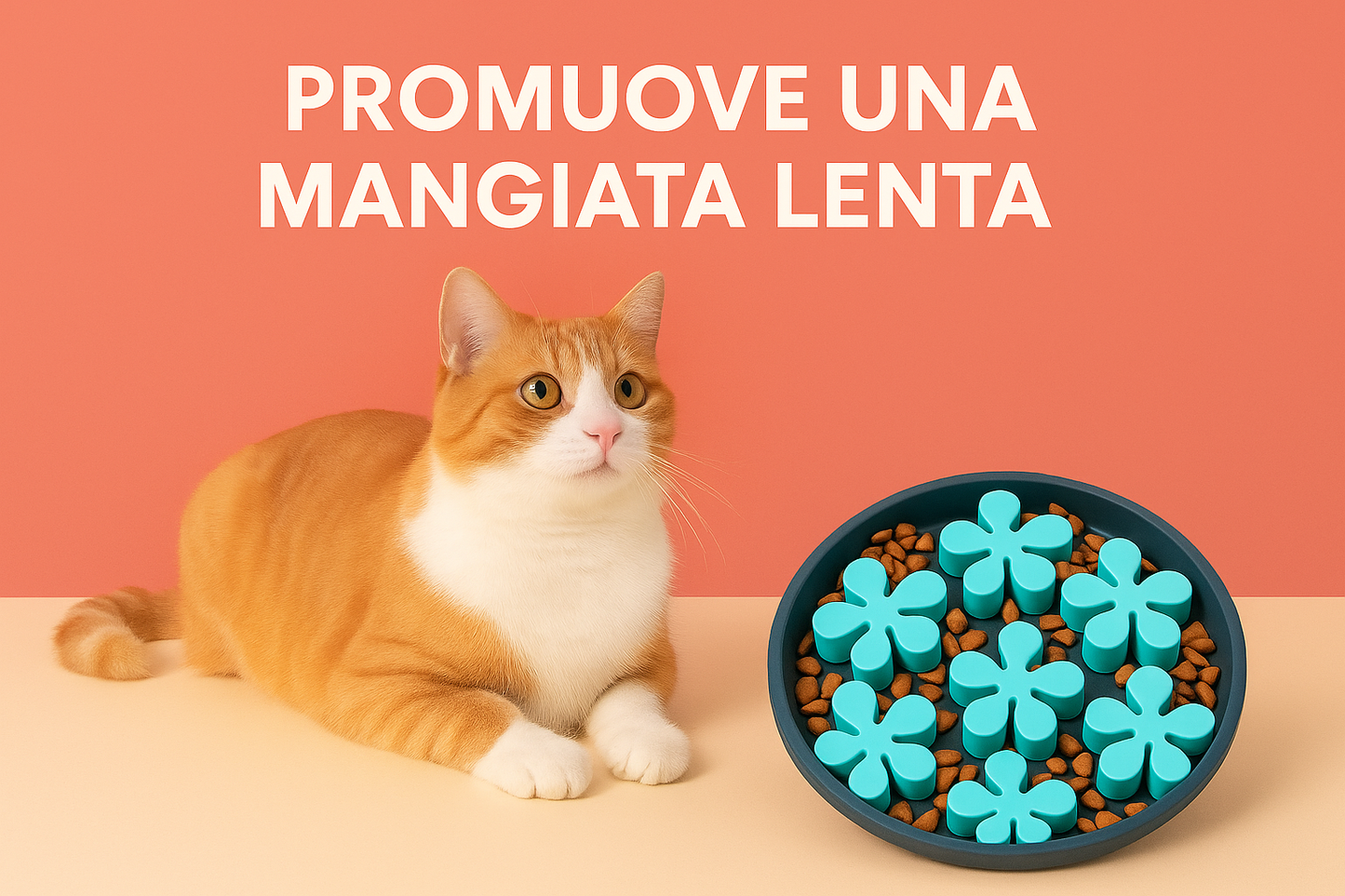 Ciotola Antivoracità per Gatti