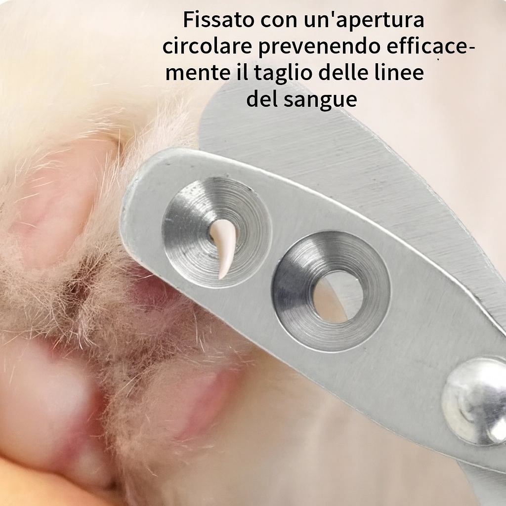 Tagliaunghie Professionale in Acciaio Inossidabile per Gatti e Cani di Piccola Taglia