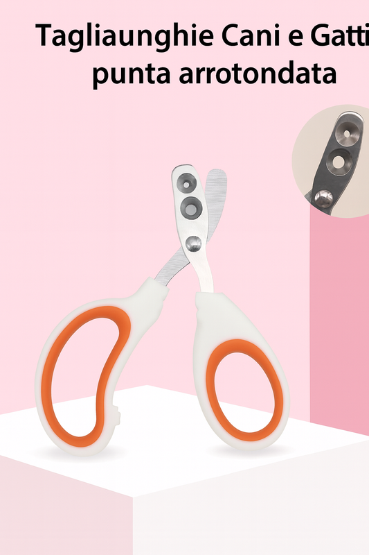 Tagliaunghie Professionale in Acciaio Inossidabile per Gatti e Cani di Piccola Taglia