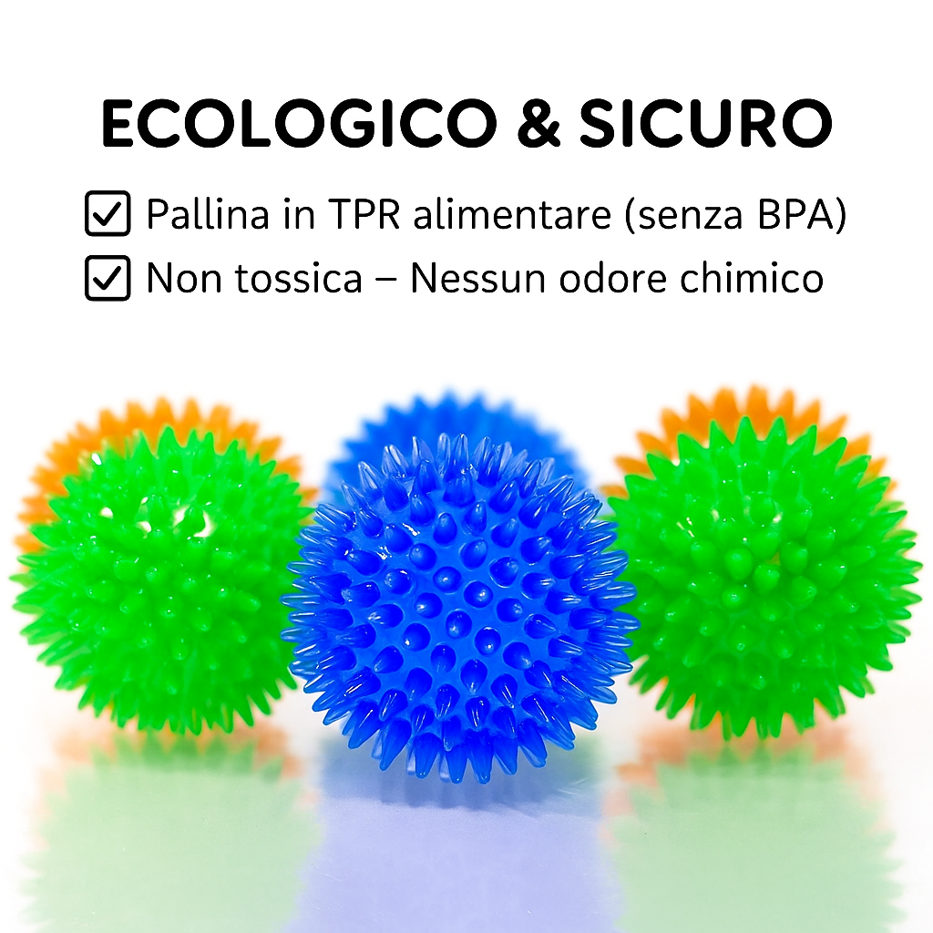 🐾 Palla Giocattolo Dentale per Cani – Colori Assortiti