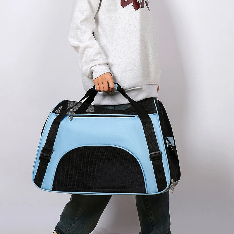 Borsa da Trasporto Pieghevole per Cani e Gatti – Viaggi Comodi e Sicuri