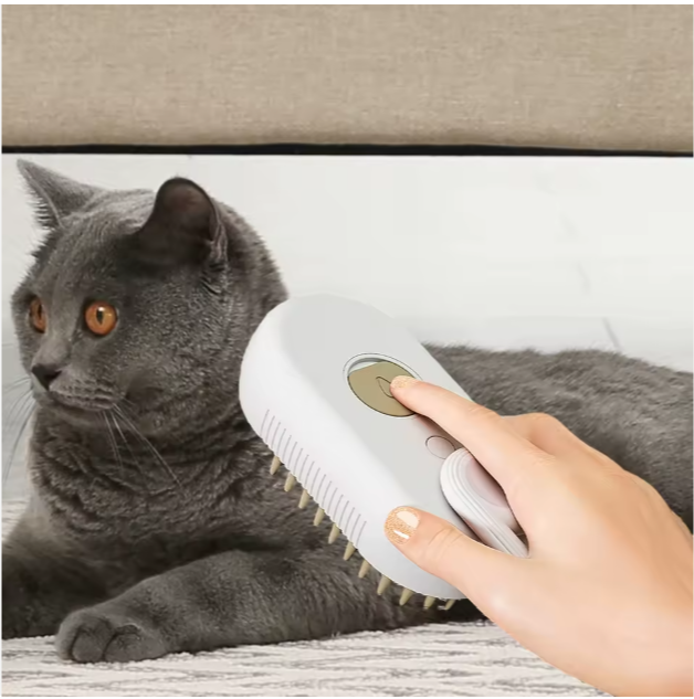 Spazzola a Vapore Ricaricabile per Gatti e Cani – Pulizia Profonda e Cura del Pelo